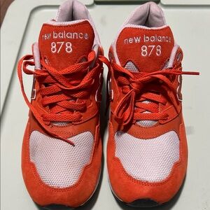 New Balance Red and White Men's Sneakers